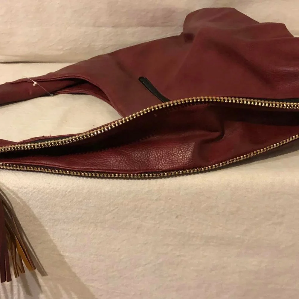 NWT Massini Maroon Hobo/Handbag